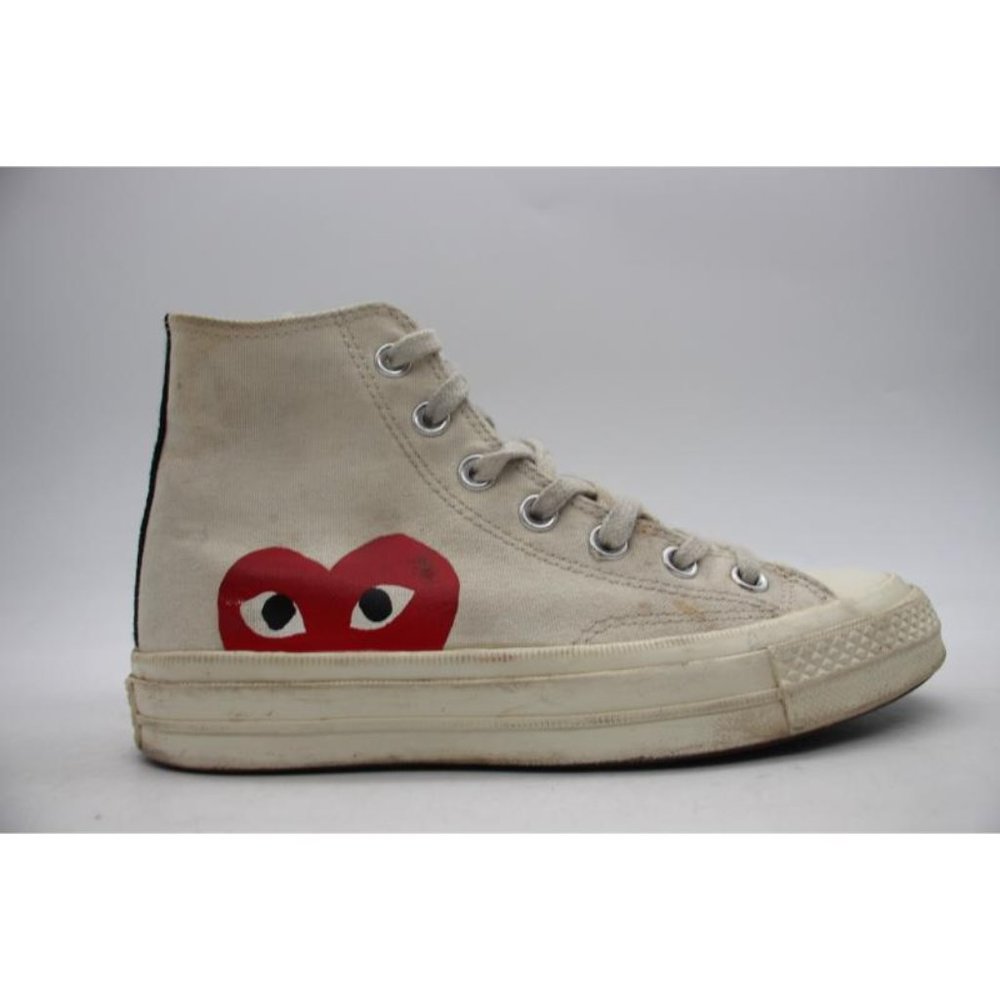 Converse Chuck Taylor Women's 6 Hi x CDG Comme Des Garcons PLAY White 150205C